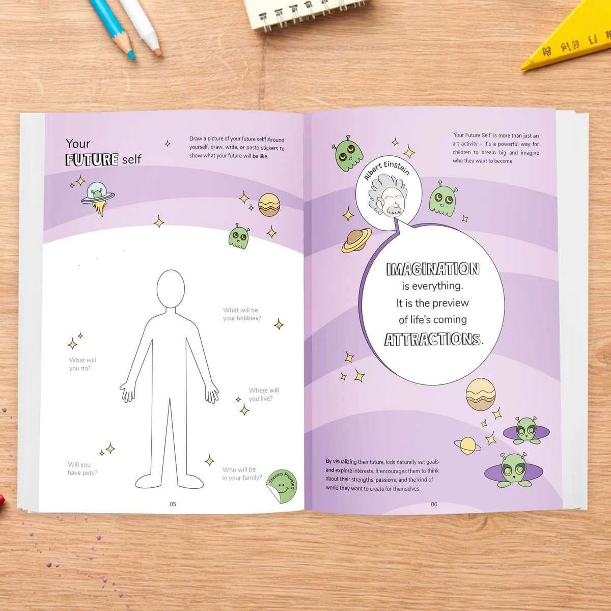 Not So Serious Art Book | 30+ Brain Boosting Activities with Stickers ...