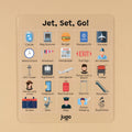 Jet, Set, Go! | Reusable Screen-Free Airport Travel Game
