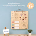 What's Buzzing? | Wooden Activity Board for Social-Emotional Learning (Age 3+)