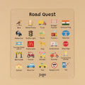 Road Quest | Screen-Free Reusable Travel Game (Set of 2)