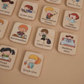 Montessori Wooden Magnetic Activity Tiles for Toddlers