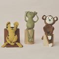 MAGPALS MAGNETIC ANIMALS | Monkey, Tiger, Frog magnetic plush toys Set of 3